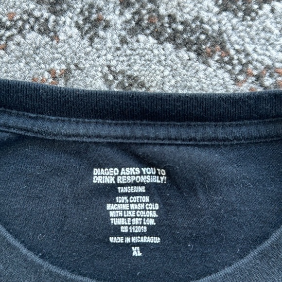 Captain Morgan Men’s Basketball Throwback Tee 2001 "Game On" Black XL - Picture 3 of 4